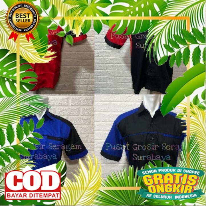 SERAGAM DINAS PDH KANTOR /ヹ Grosir Baju Kerja pria seragam kerja pria kemeja kerja pria hijau tosca 
