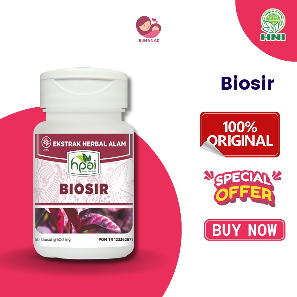 

BIOSIR Usir wasir dan gejalanya / obat ambeien / obat wasir / herbal ambeien / herbal wasir - HNI BPOM - Produk Herbal