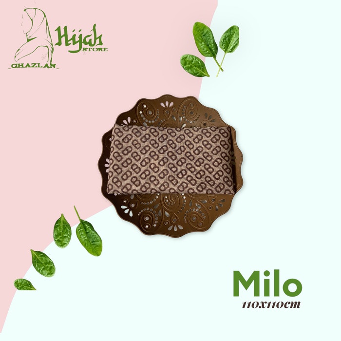 Hijab Motif Segi Empat Casual Kayla Scraf Voal Premium 001 - milo