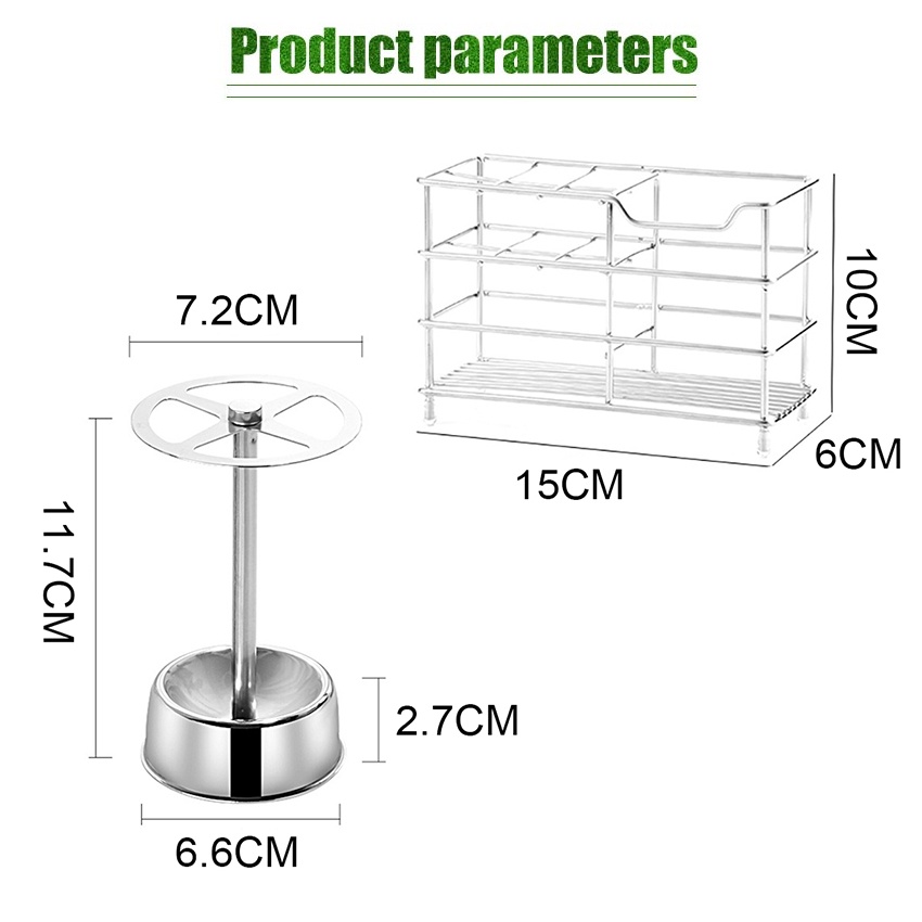 RB Rak Sikat Gigi Stainless / Rak Sikat Gigi Wall Mounted / Tempat Sikat Gigi Dari Baja Tahan Karat