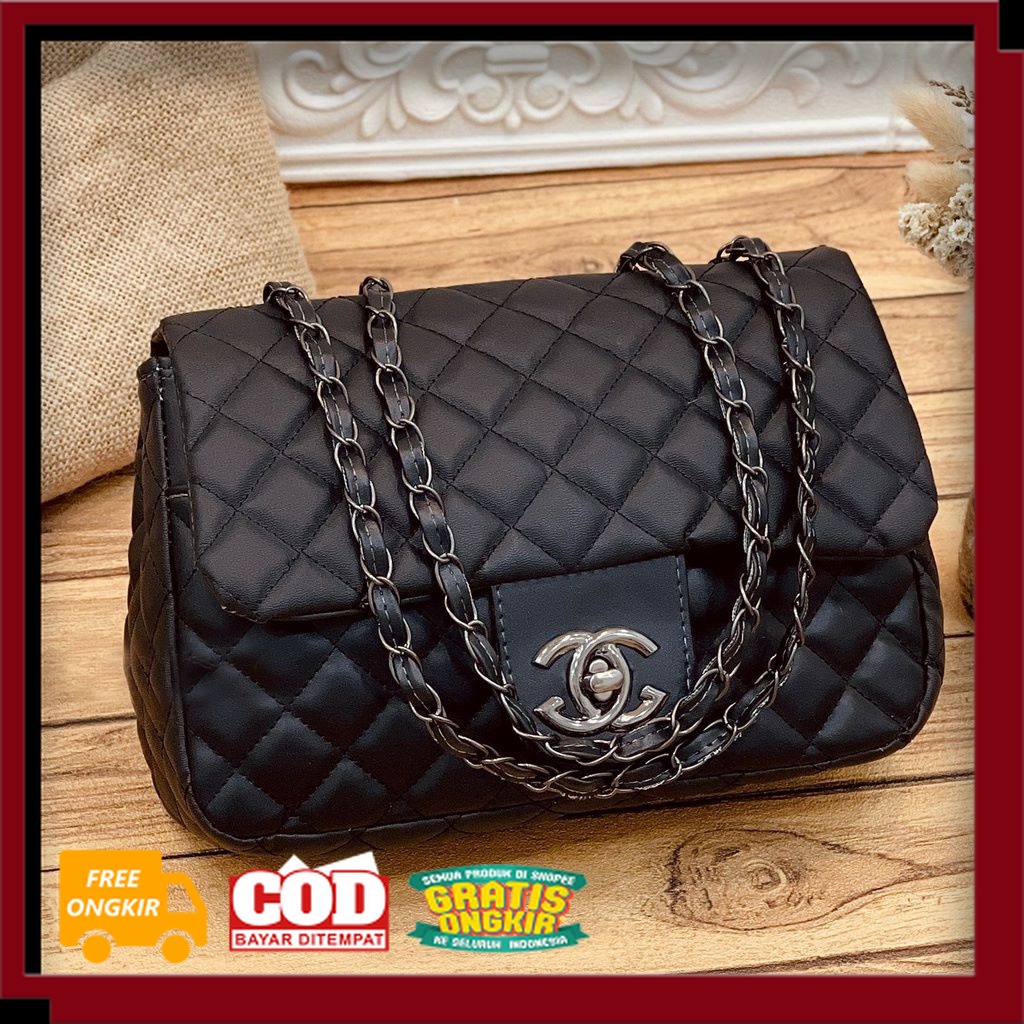 TAS WANITA KEREN IMPORT KEKINIAN MURAH MERIAH /BISA COD / TAS CHANELL MAXI CANTIK / BEST SELLER