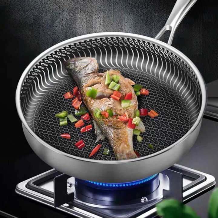 YS Cookware Wajan Penggorengan Frying Pan Stainless Anti Lengket - 316