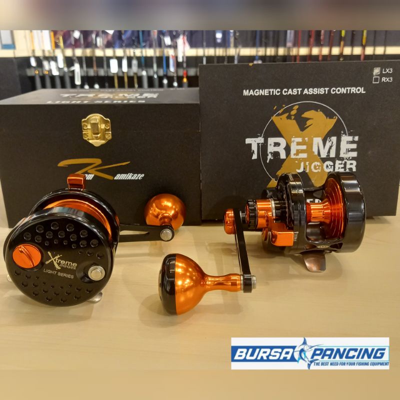 Team Kamikaze XTREME JIGGER (LX3 / RX3) - Light Series | Bearing 8+1 | Gear Ratio 6:1 | ALAT PANCING