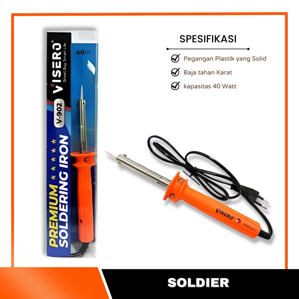 Solder Listrik Alat Soldier Patri Timah Elektrik  Penghancur Peyambung