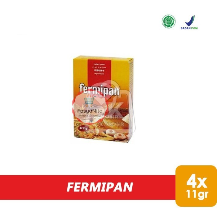 

FERMIPAN Ragi Instan 11gr (isi 4) 1 BOX - FasyAnita Mart Denpasar