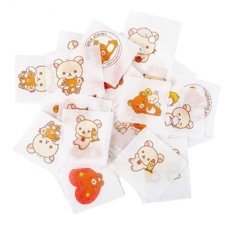 

5pc Edible Stamp Stiker Makanan Edible Print Sticker bento nasi