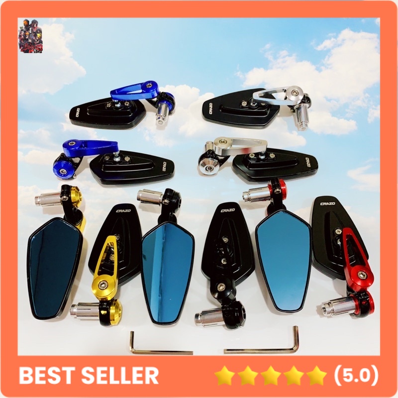 SPION JALU OVAL SPION BAR END NMAX-AEROX-PCX-LEXI-MIO J-MIO SOUL GT-GEAR 125-FAZZIO-VIXION NEW-JUPIT