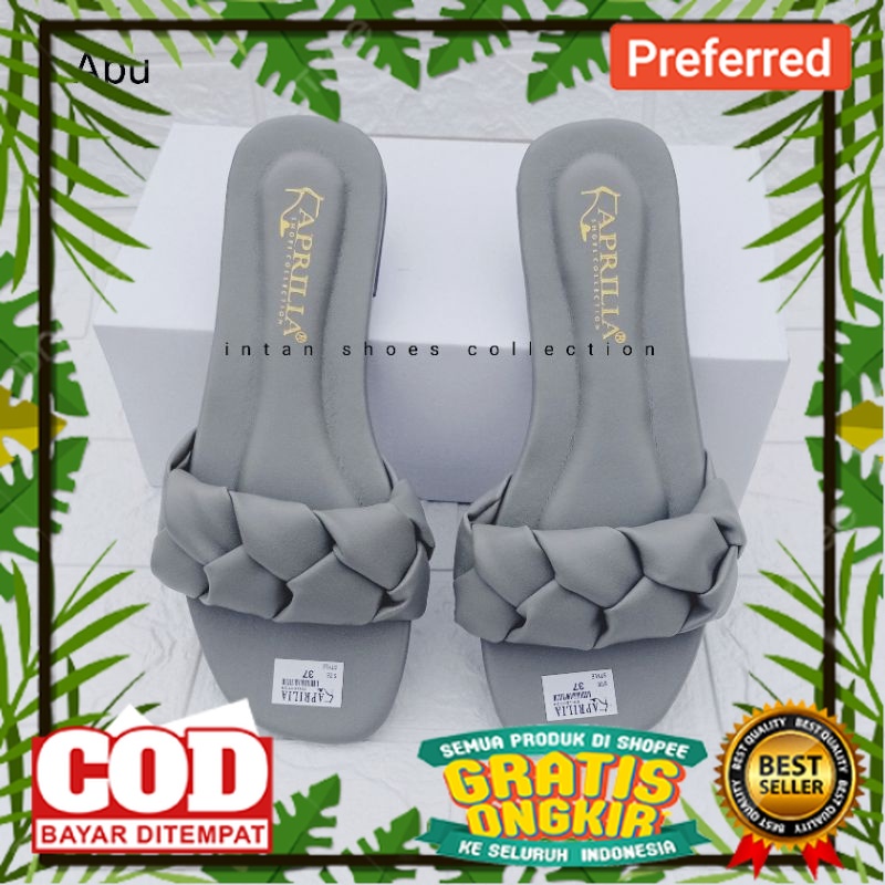 SEPATU SANDAL BEST SELLER TREND TERKINI /Sandal anyam wanita/sendal remaja/slip on/sandal teplek wan