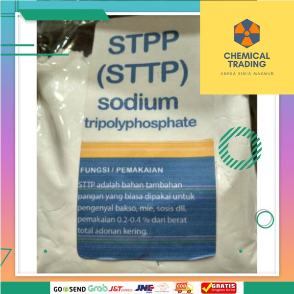 

STPP Pengenyal Bakso / Sosis / Nugget | Pengenyal Mie | Fosfat / Phosphate | STTP Food Grade | Tepung Pengenyal (250g/ 500g / 1kg)