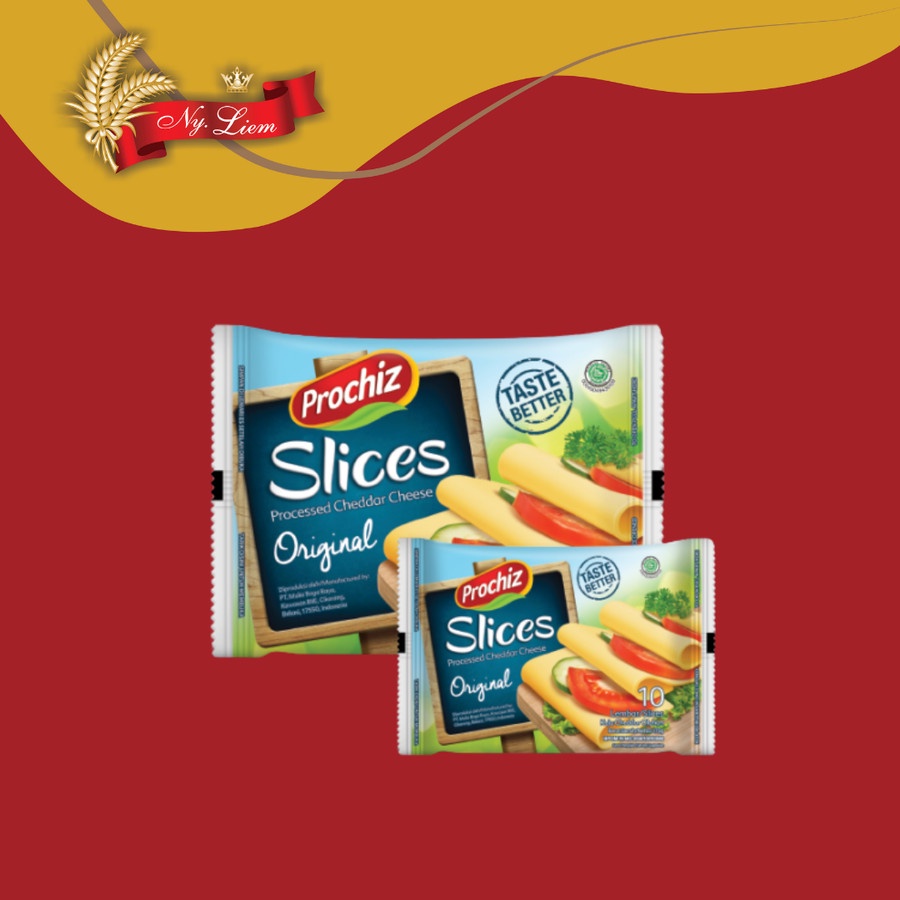 

PROCHIZ Sliced Processed Cheddar Cheese isi 10 Lembar New!