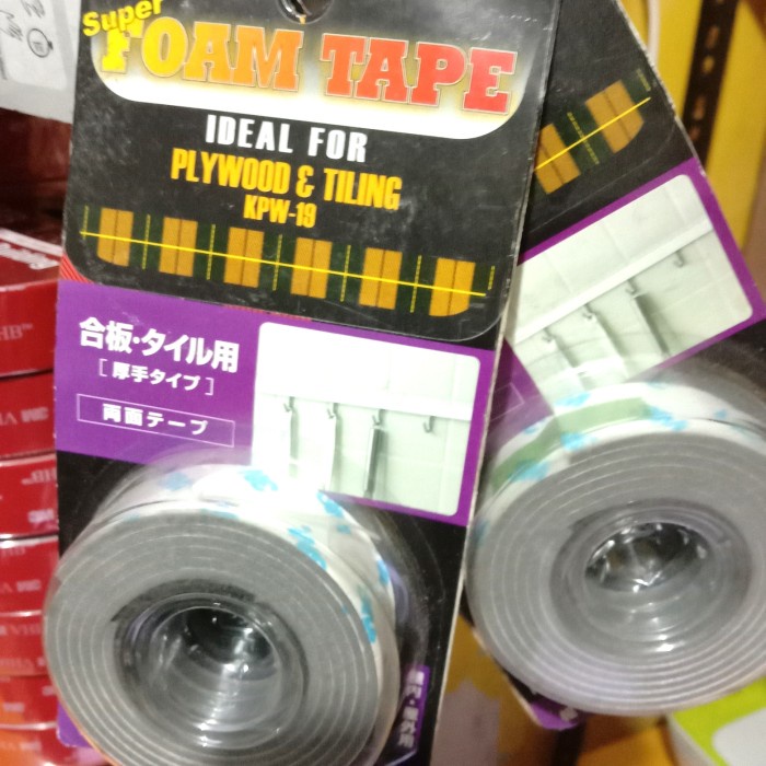 

Double Tape 3M KPW-19 Scotch Super Foam Tape Strong Plywood and Tiling -FN10