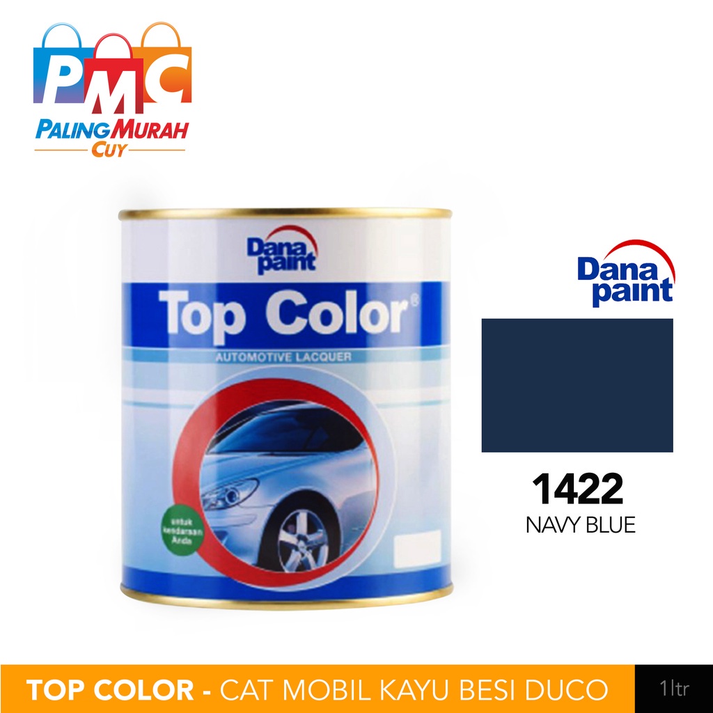 TOP COLOR 1422 Navy Blue - Cat Mobil Kayu Besi Duco