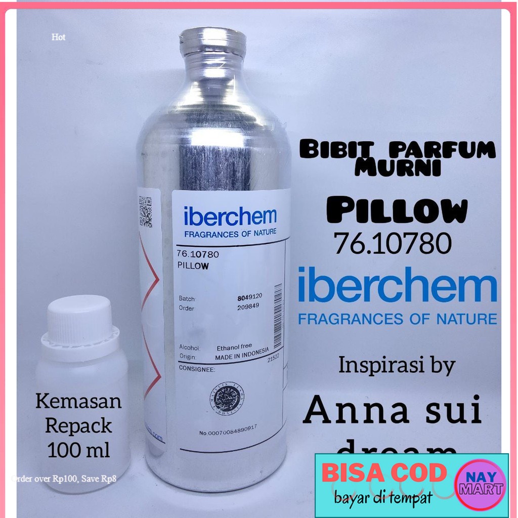 PARFUM PILLOW BIBIT PARFUM MURNI 100 ML. BY IBERCHEM INSPIRASI ANNA SUI DREAM PARFUME MURAH