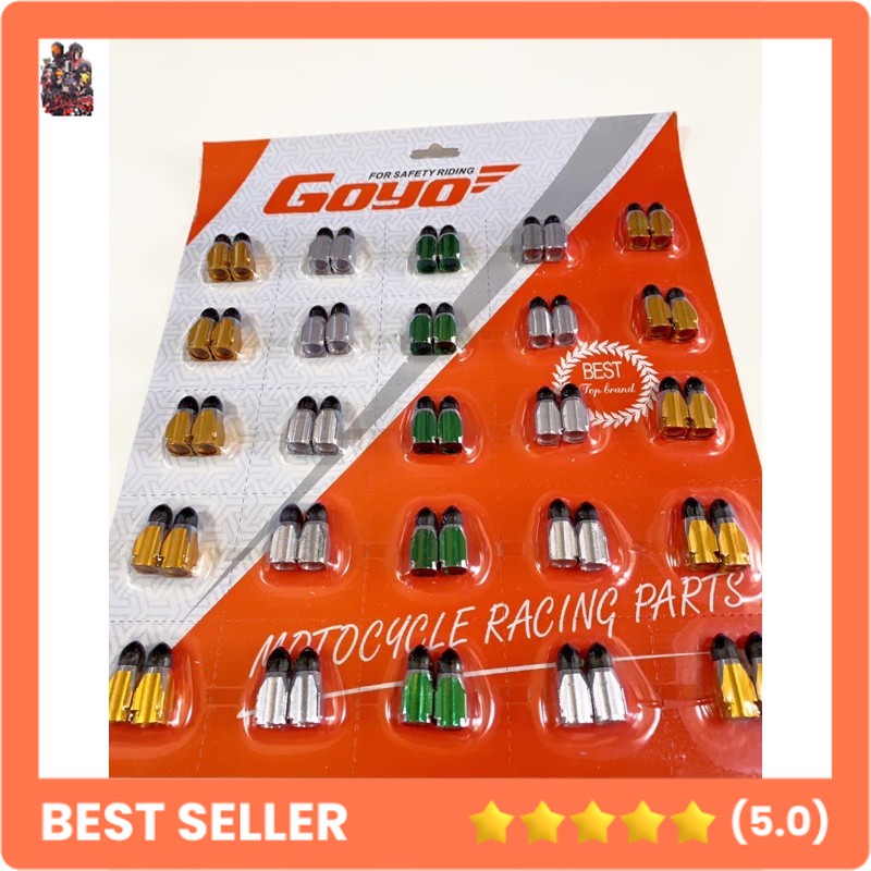 TUTUP PENTIL BAN MOTOR/MOBIL/SEPEDA MTB VARIASI ROKET WARNA UNIVERSAL