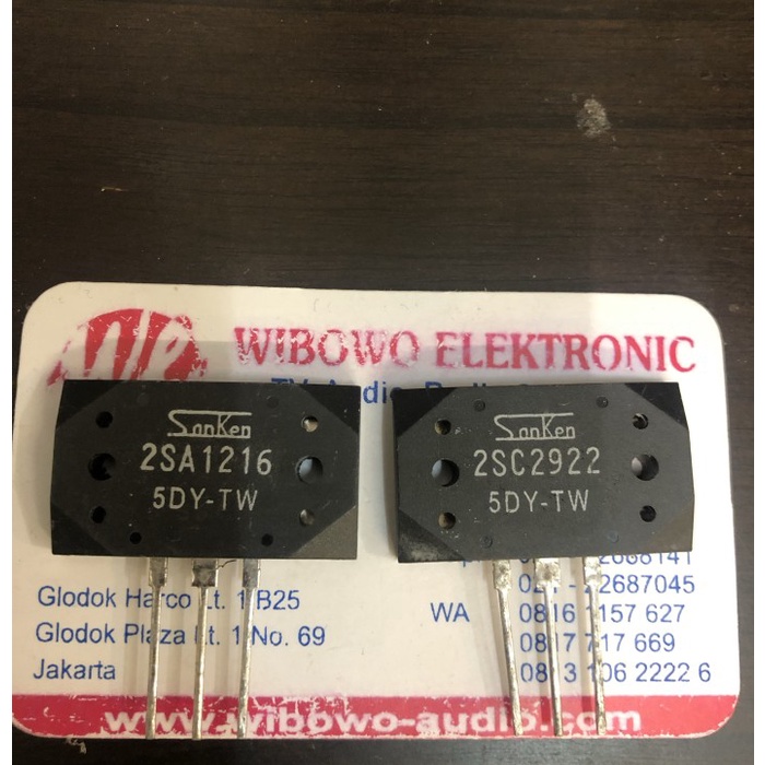 SANKEN A1216 C2922 5DY 9RB TW sanken 5dy tw 2sa1216 2sc2922 WB27