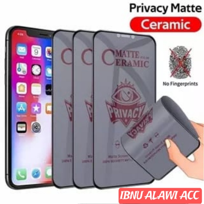 TEMPERED GLASS OPPO A37/Neo9/A37F TEMPER CERAMIC MATTE PRIVACY ANTI SPY
