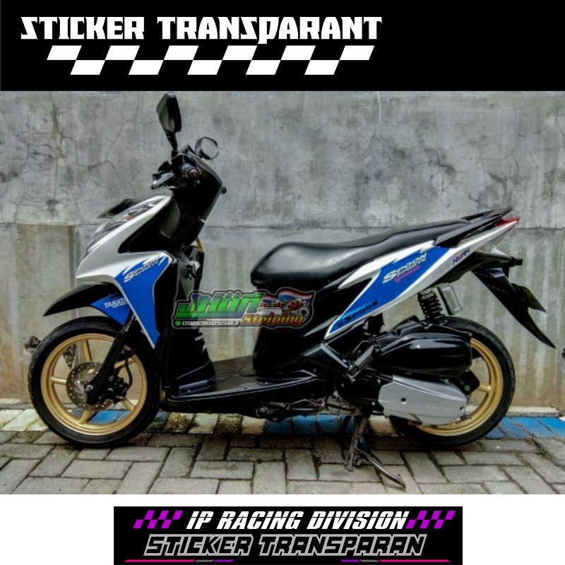 STRIPING STICKER VARIO OLD 125 LIVERY SPOON SPORTS TRANSPARAN