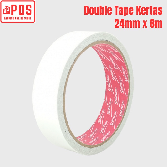 

Double Tape Kertas 24mmx8m | Solatape