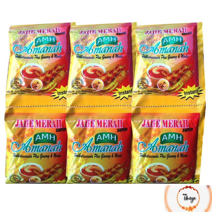 

[ 2 Renteng ] JAHE MERAH SUPER AMH plus habbatussauda madu dan ginseng