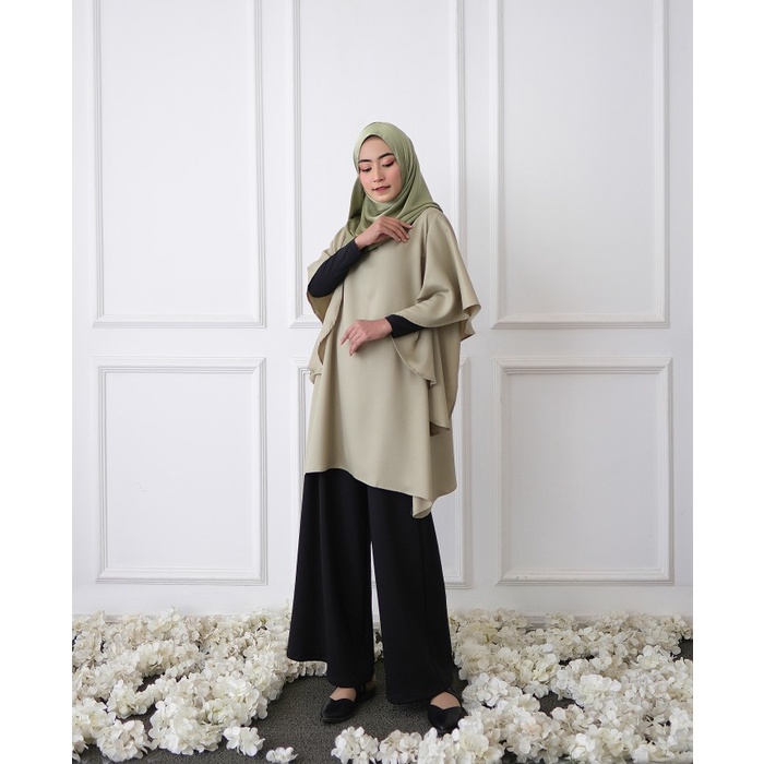 KEIZHA &amp; SOLEHA Allamanda Tunic Baju Atasan Wanita Blus Muslim