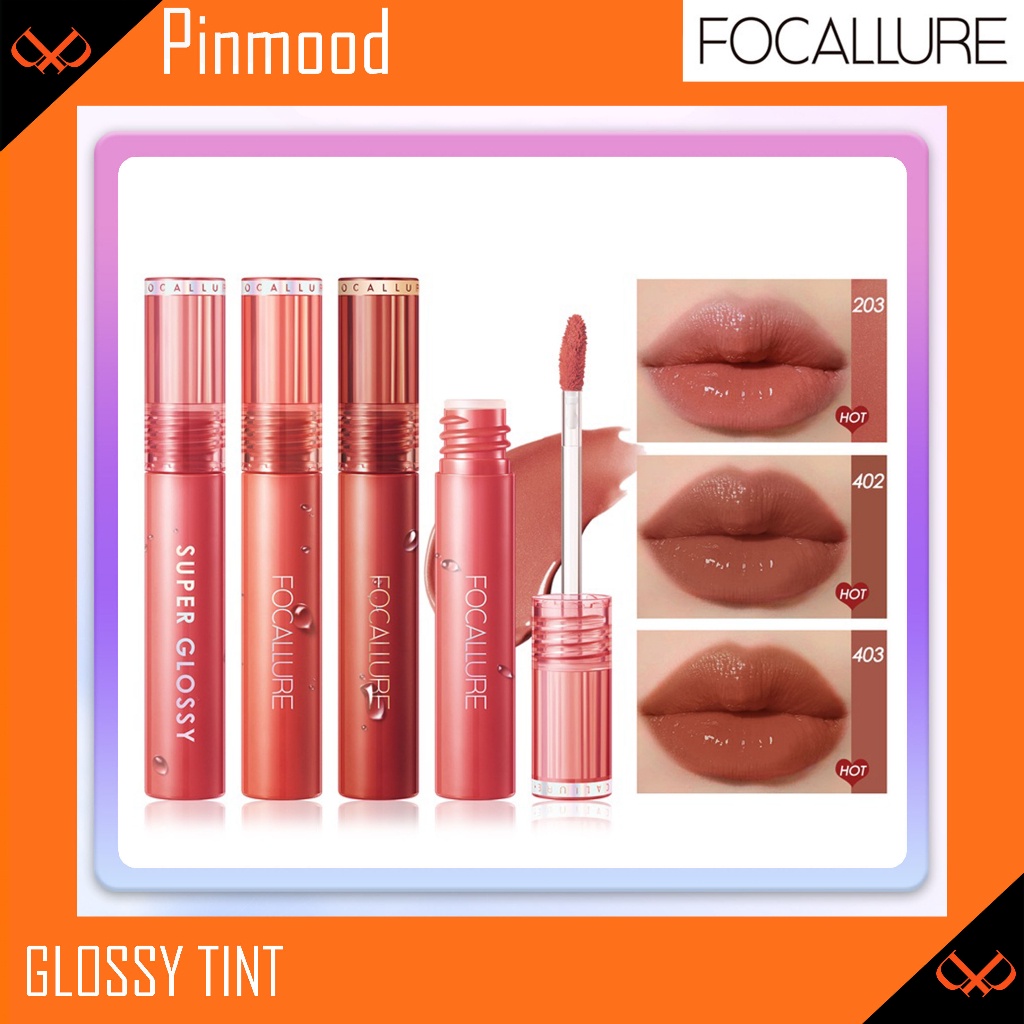 FOCALLURE GLOSSY TINT - JELLY CLEAR DEWY LIP TINT TAHAN LAMA LONG LASTING  LIPSTICK LIPSTIK - FA208 