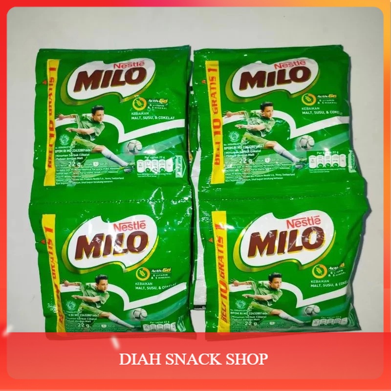 

DSS Milo Serbuk Minuman Susu Cokelat 1 Renceng isi 10