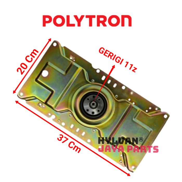 GEARBOX MESIN CUCI TPLOP LOADING POLYTRON 1 TABUNG PAW 7010LB . 9010LM -LPK45