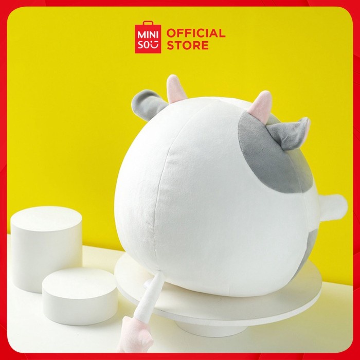 MINISO Boneka Sapi berekor Bintang - Round Cow Plush Toy