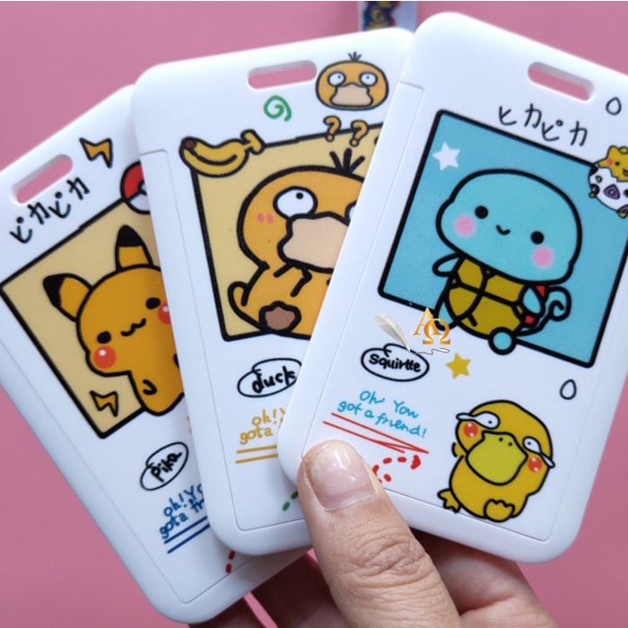 

Harga Terjangkau Tempat Kartu Unik / Card Holder Tali Motif Pokemon Imut