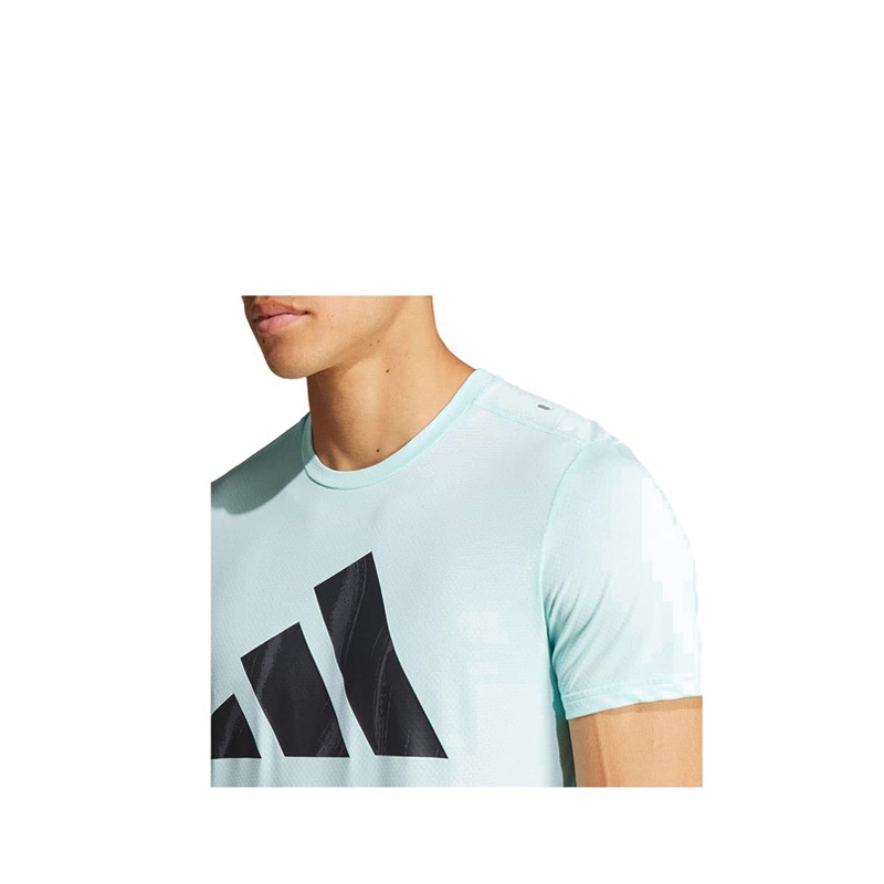 Adidas Brand Love Men's T-Shirt - Semi Flash Aqua