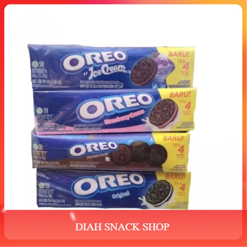 

Oreo 1 Box isi 12 pcs (Terbaru isi 3 Keping)