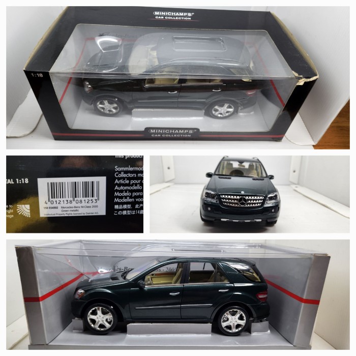 Diecast Miniatur Mobil minichamps mercedes benz m class skala 18 mercy m klasse 1/18