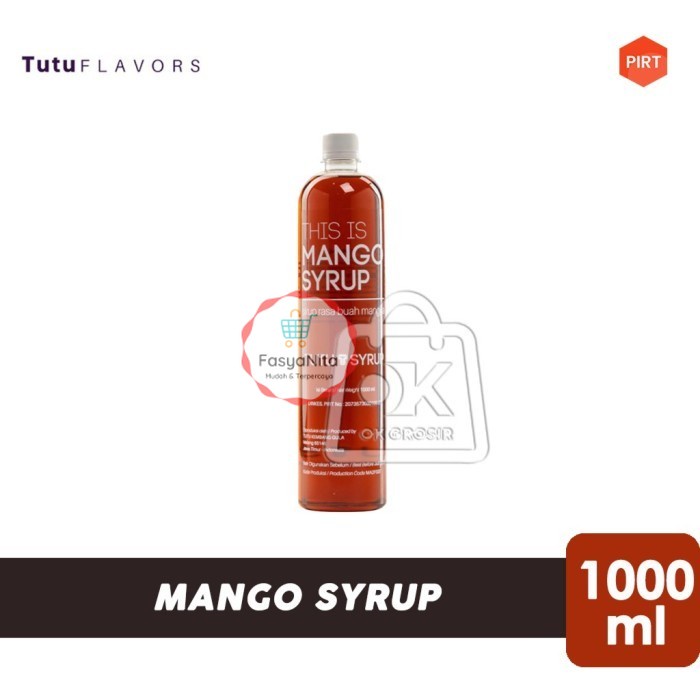 

Tutu Mango Syrup / Sirup Mangga (Botol Plastik 1000ml) - FasyAnita Mart Denpasar