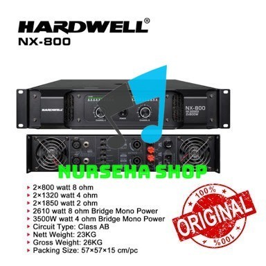 Power Amplifier Hardwell NX 800 NX800 NX-800 Original Murah