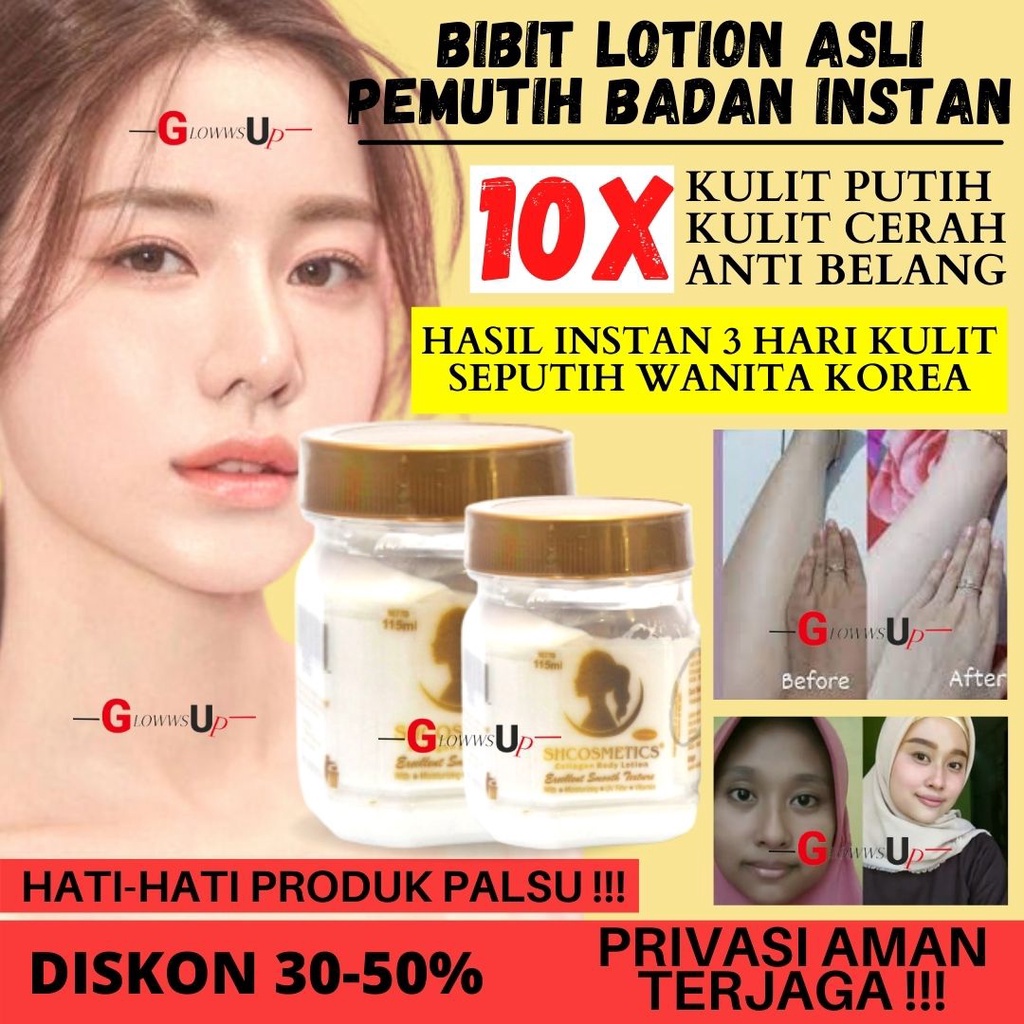 ORIGINAL LM13 BIBIT COLLAGEN 150ML COSMETICS ORIGINAL BPOM LOTION PEMUTIH TUBUH INSTAN