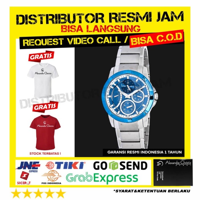 JAM ALEXANDRE CHRISTIE ac2503 ac 2503 ac2503BF GARANSI 12BULAN