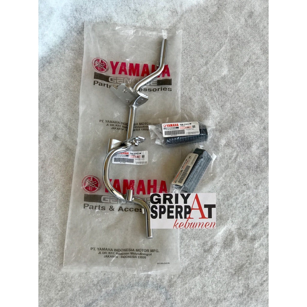 Besi BarStep Depan Footstep Rx King Crom Plus Karet  Step Depan Rx King Original YGP