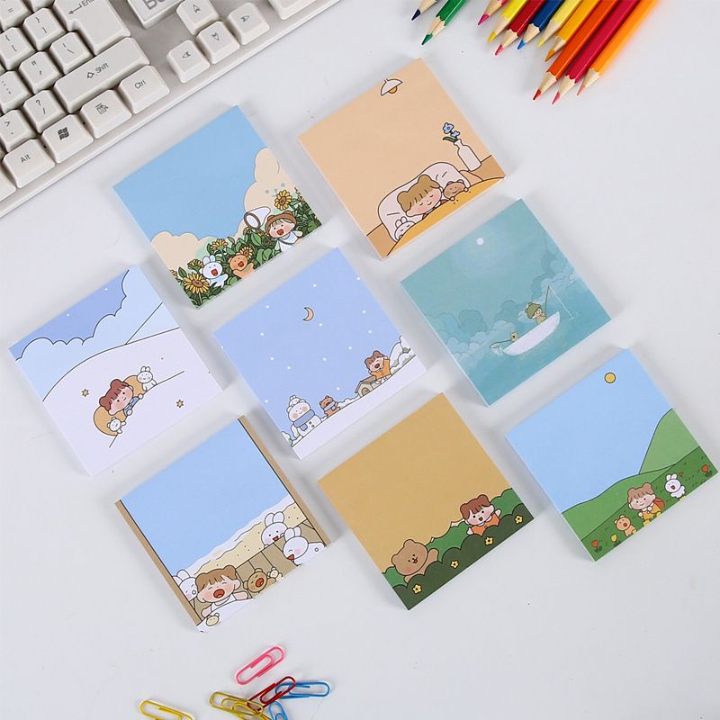 

1A. sticky notes 4 - memo lucu catatan sokolah tugas pelajaran korea