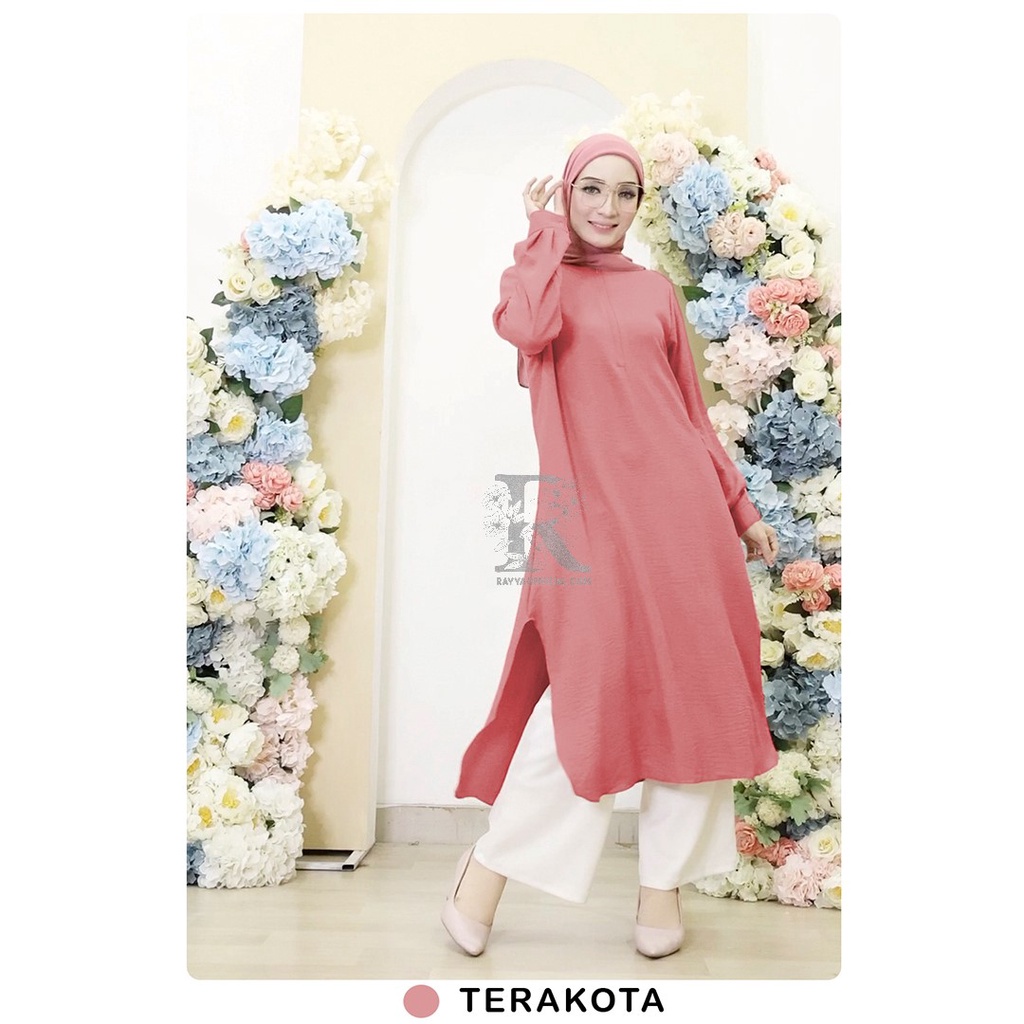 Najwa Tunik | Cringkel AIRFLOW I Terakota | Murah Lebay