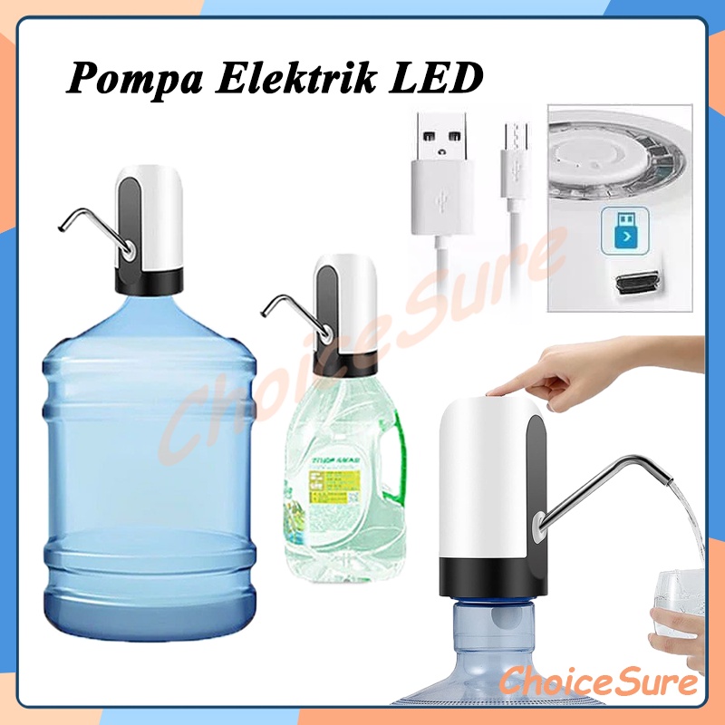 Pompa Galon Elektrik LED / Pompa Air Galon Elektrik Otomatis / Hydro Pompa Galon Elektrik / Pompa Ga