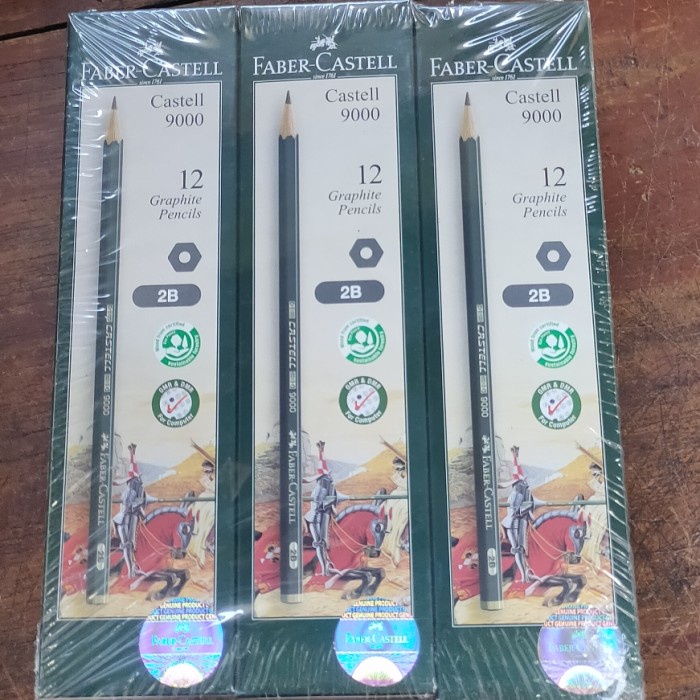 

Pencil 2B FABER CASTELL 9000 Graphite pencils for computer