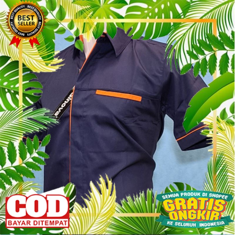 SERAGAM DINAS PDH KANTOR /KEMEJA DONGKER OREN. SERAGAM KEMEJA KERJA SECURITY KANTOR PT CV