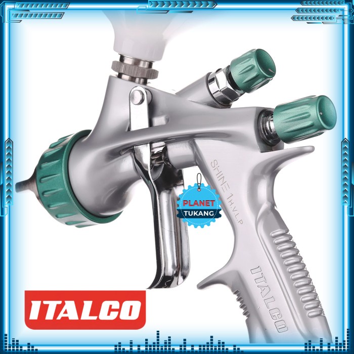 Spray Gun 1.3mm HVLP ITALCO SHINE-1 Pneumatic Professional Shine1 ORI
