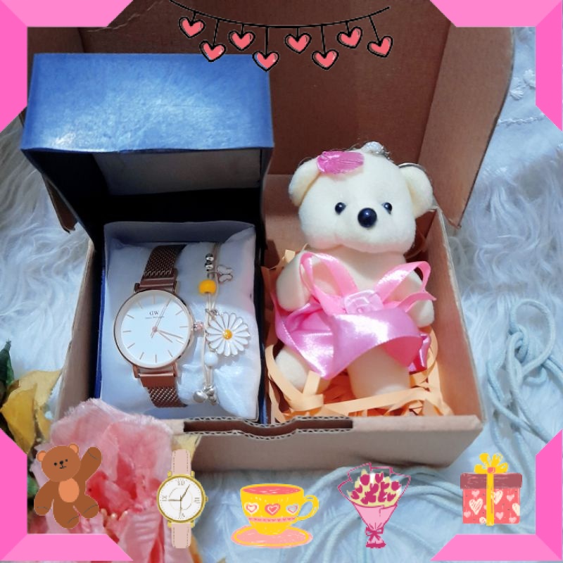 

KADO HAMPERS BAYI ANAK MUDA REMAJA PACAR KEKASIH BIKIN ROMANTIS ANNIVERSERY/ Paket Jam Tangan Wanita untuk Kado Cewek / ULTAH LAHIRAN WISUDA JADIAN