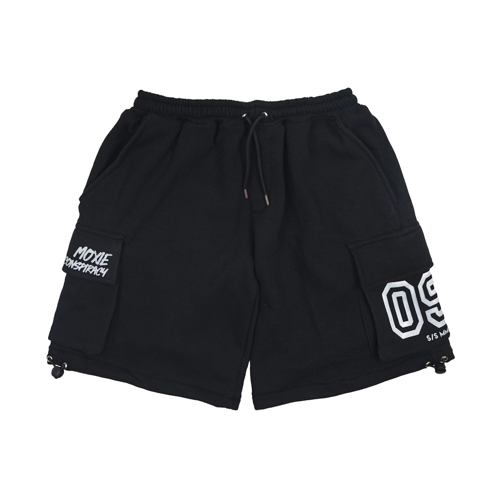 Moxie Cargo Fleece Short Pants - Black