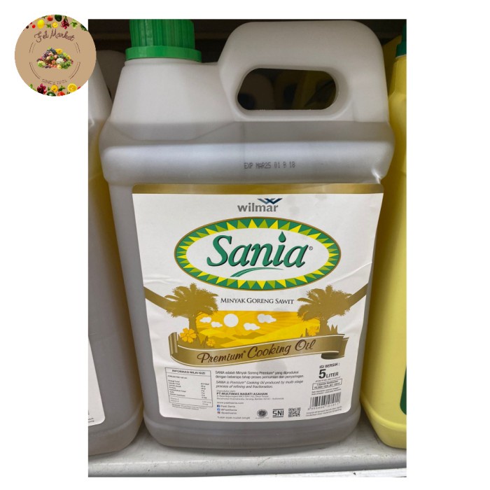 

Sania Premium Cooking Oil ( Minyak Goreng Sawit) 5 Ltr