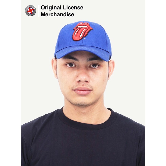 Topi Baseball Cap Hat Bordir Import Pria ROLLING STONES Classic Tongue