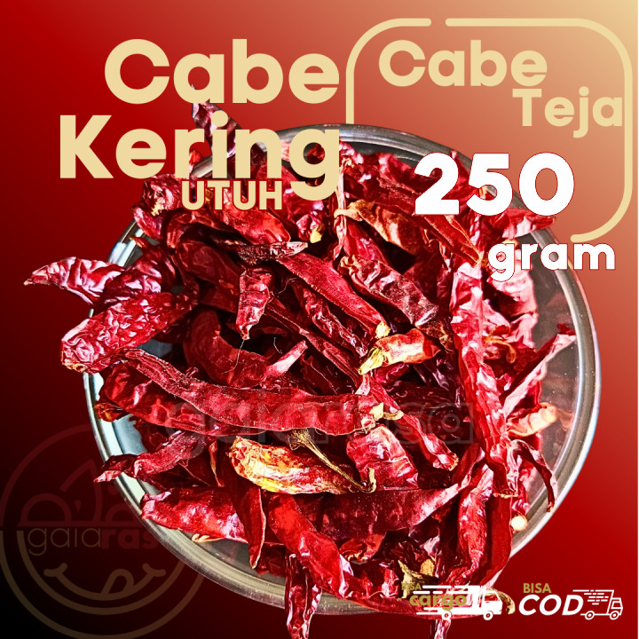 

Bumbu Cabai Utuh Kering Cabe TEJA siap giling isi 250g by Gaiarasa