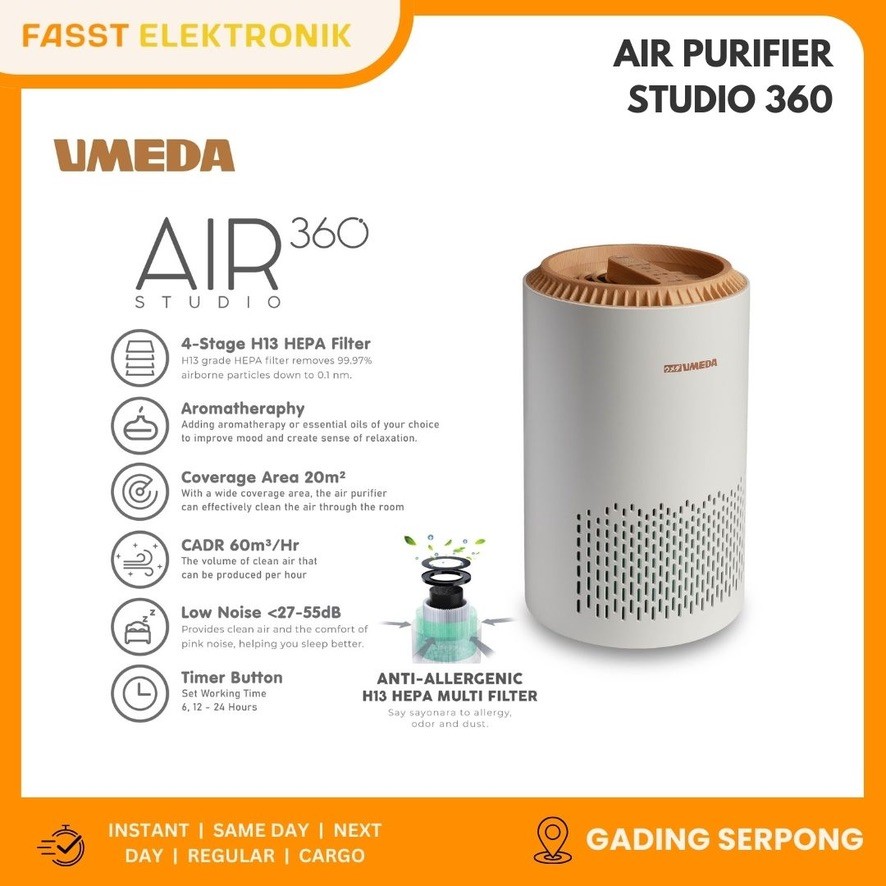 UMEDA Smart Air Purifier Air 360 Studio