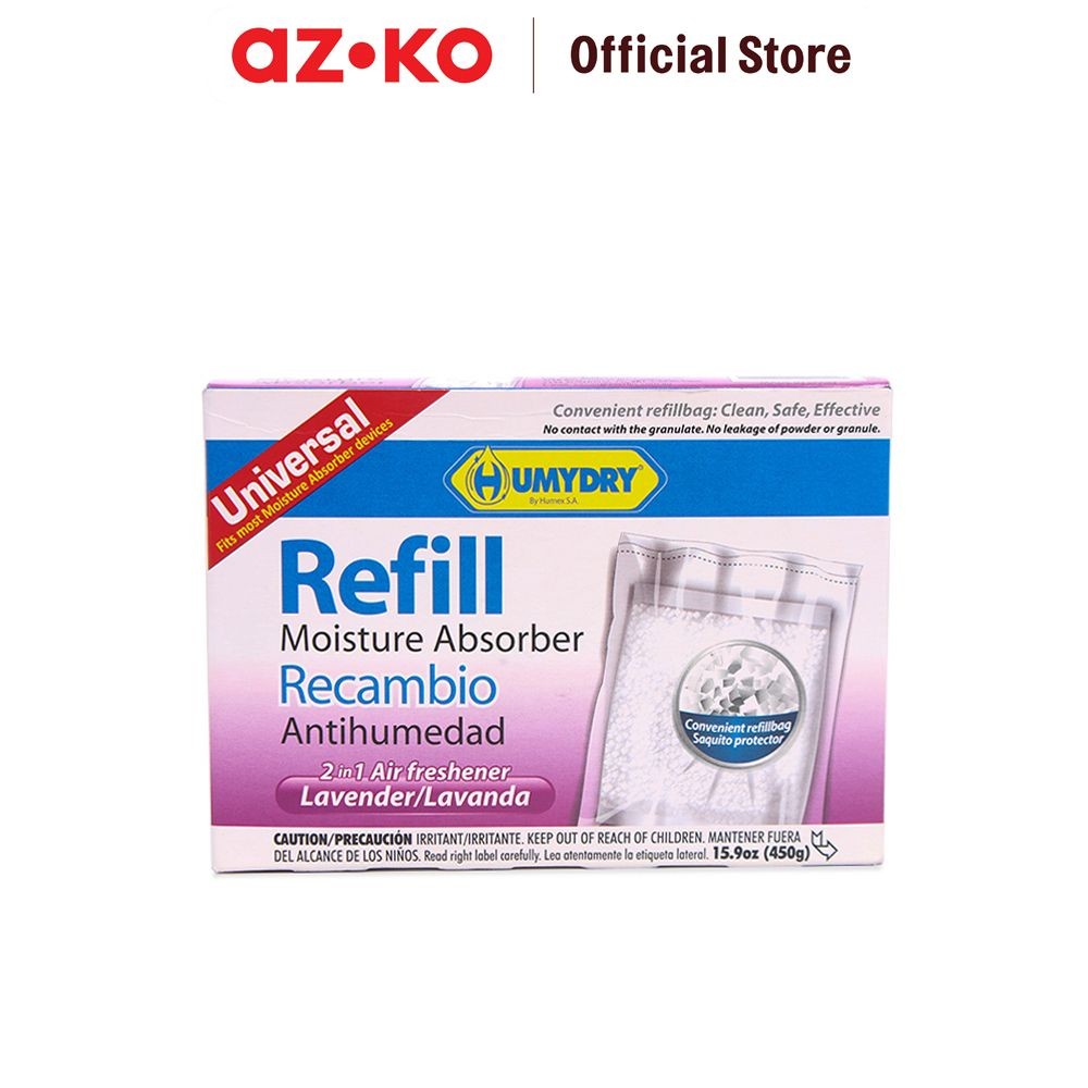 AZKO Humydry Penyerap Kelembaban Refill Lavender 450 gr Moisture Absorber Penghilang Lembap Serap Ke